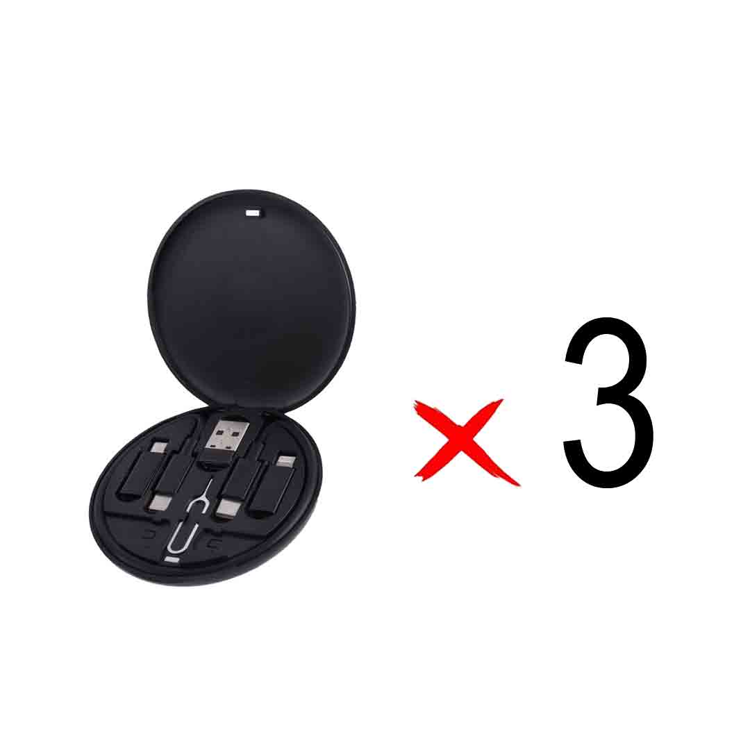 مجموعه لوازم جانبی موبایل Hicostar مدل HS-T09 - مشکی (بسته 3 عددی)